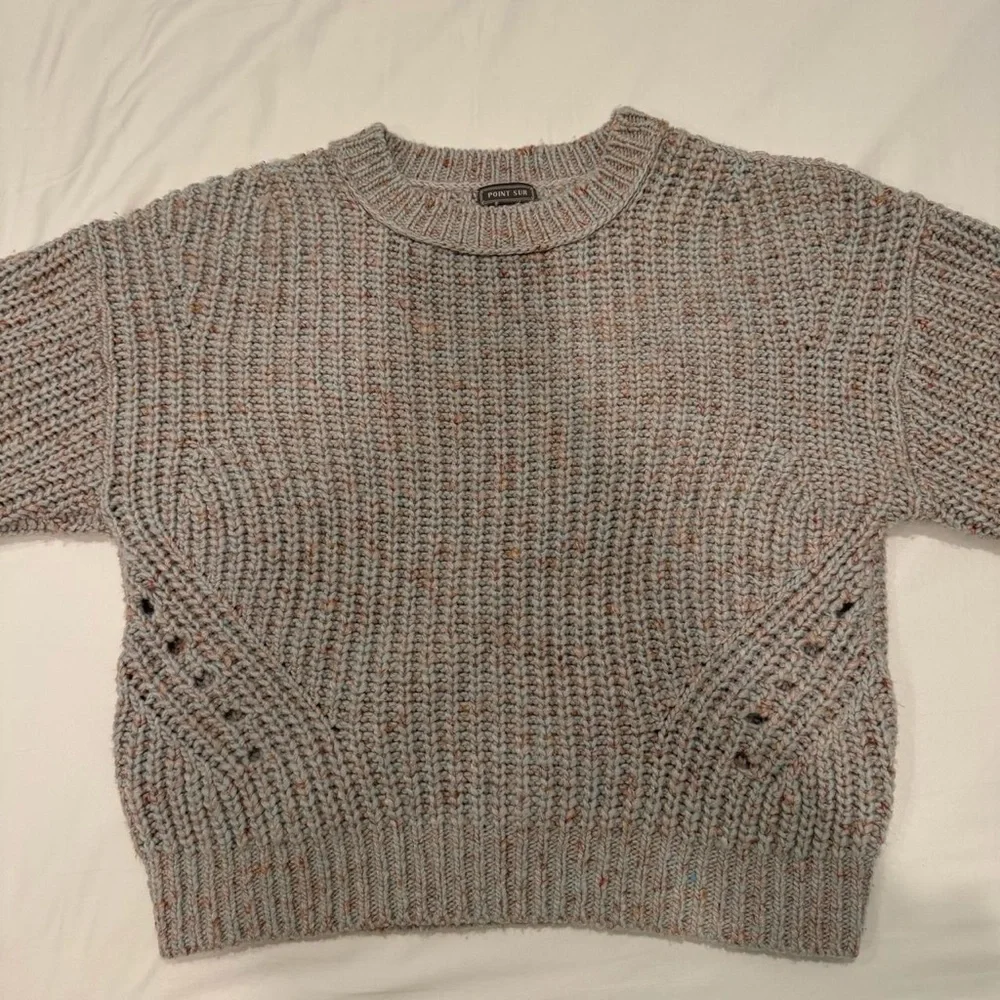 J CREW POINT SUR chunky ribbed crewneck sweater